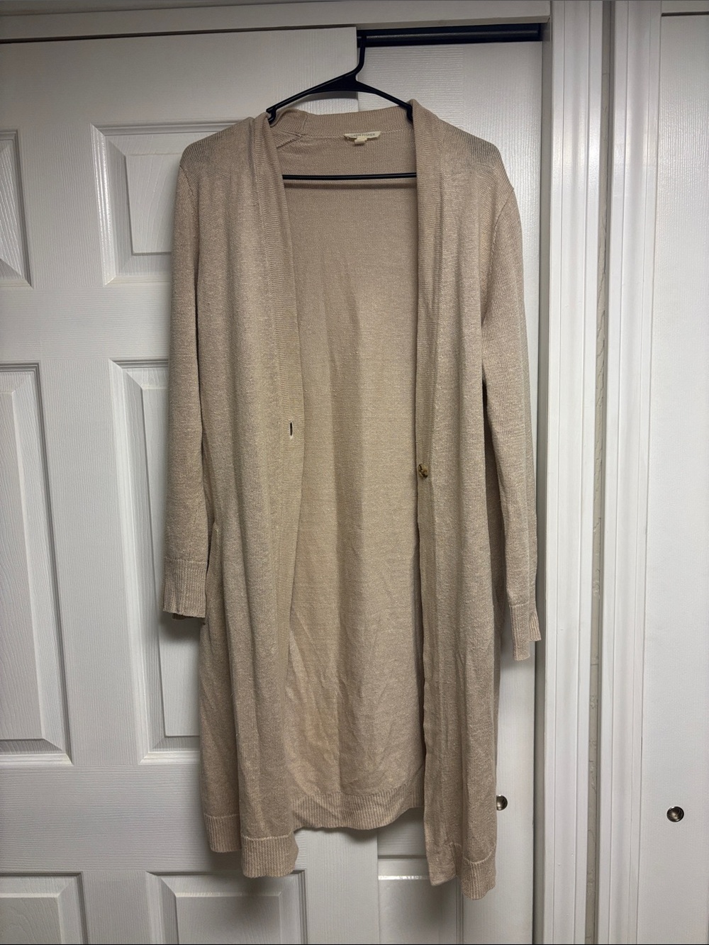 Eileen Fisher 100% Organic Linen Oversized Cardigan Size Medium